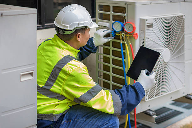 Professional Heat Pump Repair technician working in Cedars, PA